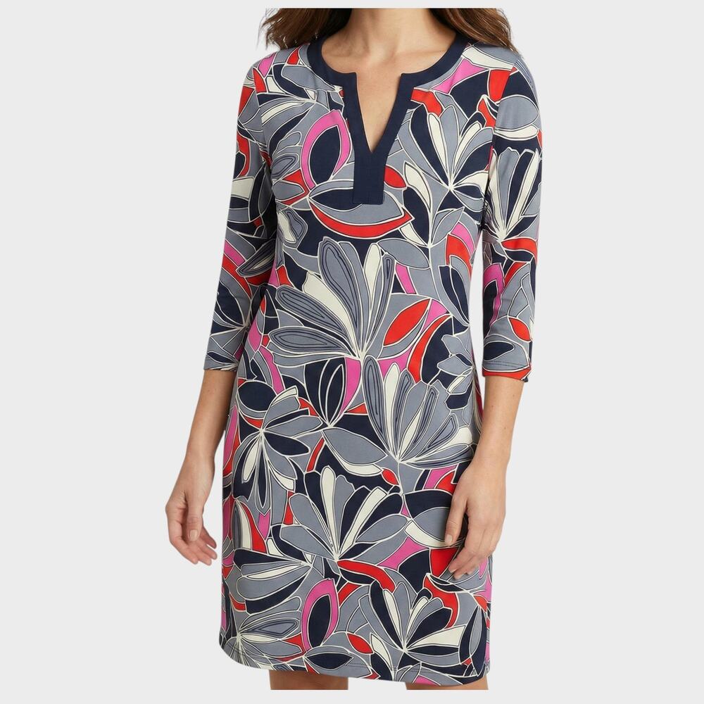 Banana Republic Factory Womens XS Straight Dress Geometric Pattern Polyester
